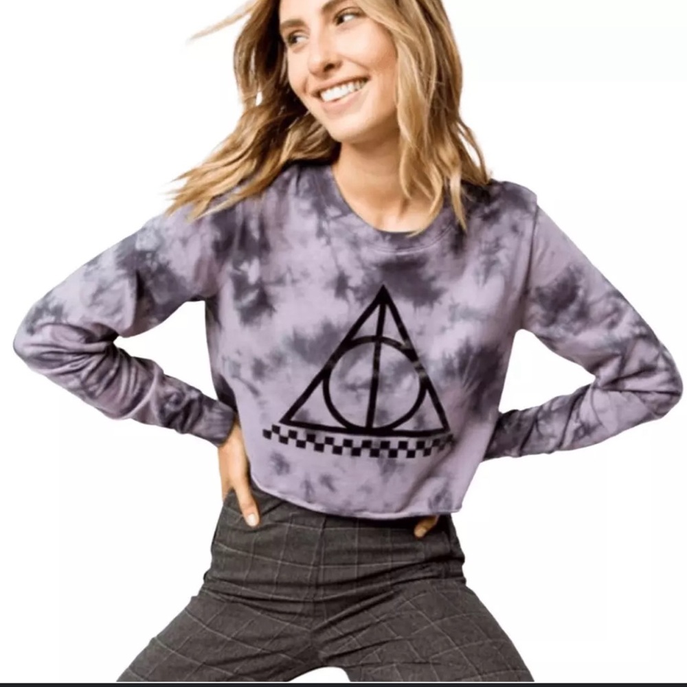 Vans X Harry Potter Deathly Hollows Cloak Wash Crop Top Size Medium